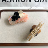 CUTE DOG ACETATE HAIR CLAW CLIP LARGE SIZE_CWAHA5975