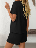 Solid Color Pajamas Short-Sleeved Homewear Set