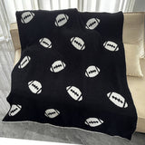 BALL BASEBALL PATTERN KNITTED BLANKET_CWMM0315