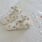 NEW BEAR BOWKNOT HOME SLIPPERS FOR WOMEN_CWMM2974