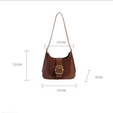 NEW AUTUMN RETRO CONTRAST COLOR UNDERARM BAG_CWAB3283