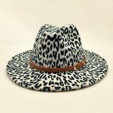 Women Warm And Simple Leopard Panama Hat_Cwah0704