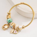 DIY STYLISH STAINLESS STEEL STAR MOON BRACELET_CWMM8579