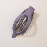 Glossy Matte Oval Hair Clip-Large Duckbill Style_Cwaha07479