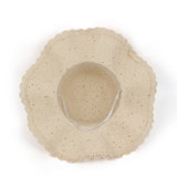 Women Casual Visor Dome Wave Brim Straw Hat_Cwah1197