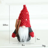 FABRIC SANTA RUDOLPH DOLL HOLIDAY DECORATION_CWMM9685