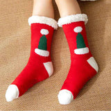 SANTA HAT FUZZY INDOOR SLIPPER SHOES_CWMS0730