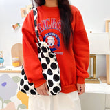 Large Dot Single-Shoulder Adjustable Bag