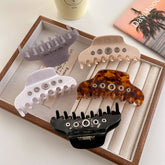 Unique Curved Acetate Claw?Large Hair Volume Grip