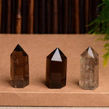 SMOKY QUARTZ CRYSTAL POINT TOWER_CWMM8106