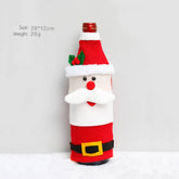 FLEECE REINDEER WINE BOTTLE COVER CHRISTMAS_CWAJE05399