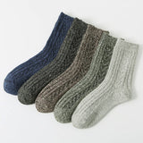 5 PAIRS PER PACK DOUBLE NEEDLE THICKENED SOCKS_CWMS0690