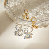 18K GOLD STAINLESS STEEL CHERRY DROP EARRINGS_CWASC1675