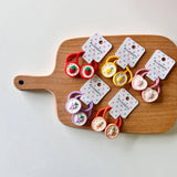 GEOMETRIC PINEAPPLE STRAWBERRY HAIR TIE_CWAHA1857