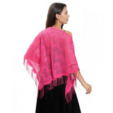 LACE WAVE TRIANGLE SCARF PARTY WRAP FOR WOMEN_CWASC1084