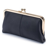 GENUINE LEATHER SIMPLE FASHION CLIP BAG LONG WALLET_CWAB3739