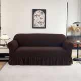 PUCKERED SKIRT SOFA COVER THICK STRETCHY_CWMM8321