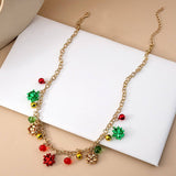 CHRISTMAS COLORFUL BELL CREATIVE NICHE NECKLACE_CWAJE1861