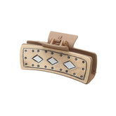 Western Leather Sunflower Poker Hair Claw_Cwasc1628