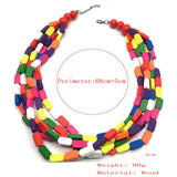 MULTI LAYERED COLORFUL BEADED HANDMADE NECKLACE_CWMM4912