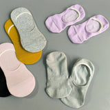 MESH SOLID NO SHOW SOCKS FOR BREATHABLE SUMMER_CWMS068