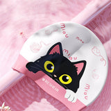 GIRLS SWIM CAP SILICONE WATERPROOF CUTE EAR COVER_CWMM6722