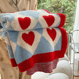 SWEET STYLE LOVE KNITTED WOOL THROW BLANKET_CWMM2374