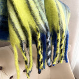 Rainbow Mohair Plaid Scarf Women Winter Wrap_Cwasc03465