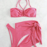 3 PIECE BIKINI SET HALTER WITH MESH SKIRT_CWMW0146