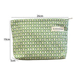 Green Floral Cosmetic Bag Travel Wash Pouch_Cuab00669