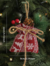 CHRISTMAS LUCKY BAG BURLAP TREE HANGING DECOR_CWMM9781