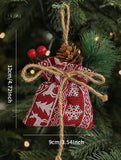 CHRISTMAS LUCKY BAG BURLAP TREE HANGING DECOR_CWMM9781