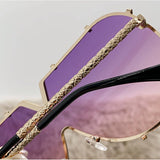 METAL FRAME ONE PIECE LENSES SUNGLASSES_CWASG0370