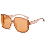 ANTI UV LARGE FRAME POLYGONAL CURVED SUNGLASSES_CWASG0392