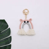 FASHION HAND WOVEN RAINBOW TASSEL KEYCHAIN_CWMM1582