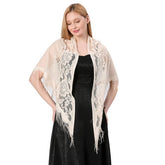 LACE SHAWL LACE TRIANGLE SCARF SHAWL_CWASC1076