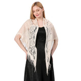 LACE SHAWL LACE TRIANGLE SCARF SHAWL_CWASC1076