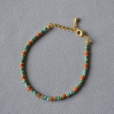 Vintage Oil Painting Maillard Beaded Bracelet