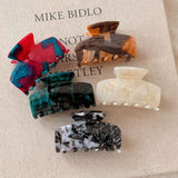Marble Texture Hair Claw Retro Medium Clip_Cwaha07952