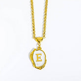 NEW 26 LETTERS OIL DROP THREE DIMENSIONAL NECKLACE_CWMM3756