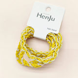 CANDY COLOR TWISTED HAIR TIES CUTE RUBBER BANDS CWAHA0339