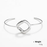 GEOMETRIC LINK PENDANT NECKLACE JEWELRY SET_CWAJE2926