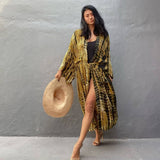 Tie-Dye Beach Cover-Up Cardigan Bikini Sunscreen_Cwmm6299