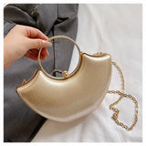 FINE GLITTER LADY EVENING BAG CHAIN CLUTCH BAG_CWAB3242