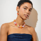 CANDY HEART RESIN NECKLACE CUTE COLORFUL CHIC_CWMM6958