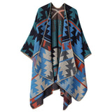 FAUX CASHMERE SLIT SHAWL SCARF CAPE COAT CLOAK_CWASC2252