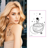 PRINCE BOY ROSE FOX PLANET TATTOO STICKERS_CWMM8267