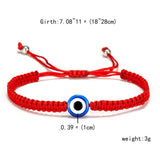 Cwaje2556_Blue Eye Evil Eye Red String Bracelet