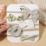 BABY NYLON HEADBAND SET WITH SOFT BOW_CWAHA6725