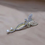 BUTTERFLY HAIRPIN RHINESTONE DUCKBILL CLIP_CWAHA4781